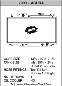 02-06 Acura RSX Kylare CSF Radiators